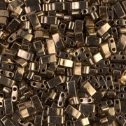 Cuentas Miyuki Half Tila 5 x 2,3 x 1,9 mm HTL-457 - Bronce oscuro metalizado x 10 g
