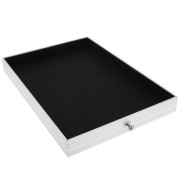 Bandeja individual 29x20 cm para joyero - Negro x1