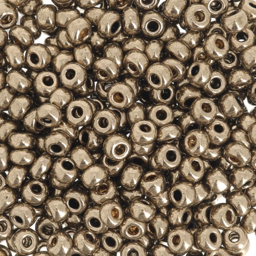 Cuentas de Rocalla Preciosa 8/0, 3 mm - Bronce dorado, 20 g