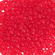 Cuentas de Rocalla Preciosa 8/0, 3 mm - Transparente Light Siam, 20 g