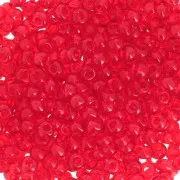 Cuentas de Rocalla Preciosa 8/0, 3 mm - Transparente Light Siam, 20 g
