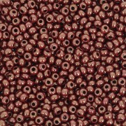 Cuentas de Rocalla Preciosa 11/0 de 2 mm - Opaque Gold Chocolate Luster x20 g