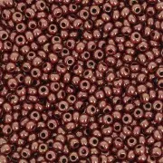Cuentas de Rocalla Preciosa 11/0 de 2 mm - Opaque Gold Chocolate Luster x20 g