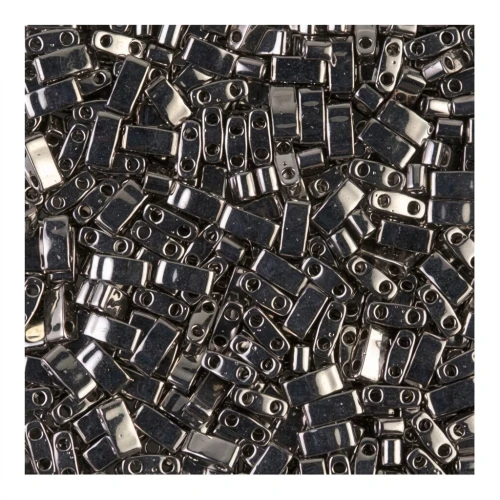 Miyuki Half Tila Beads 5x2.3x1.9 mm HTL-190 - Nickel Plated x5g