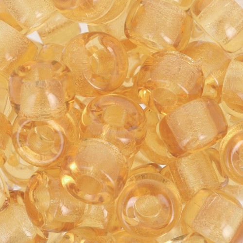 Cuentas con agujero grande - Pony Beads 9 mm - Preciosa - Topacio claro x15