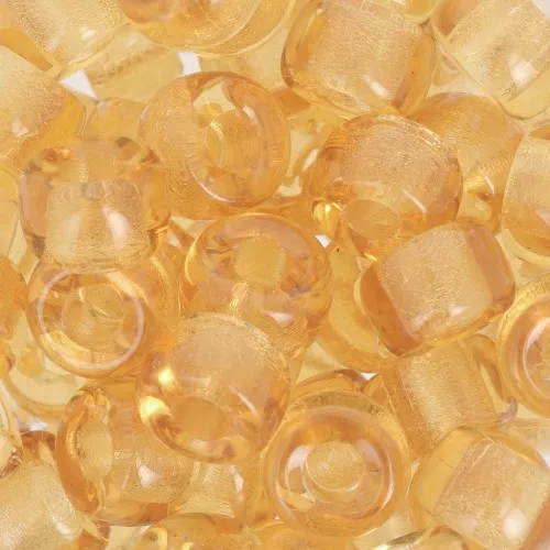 Cuentas con agujero grande - Pony Beads 9 mm - Preciosa - Topacio claro x15