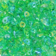 SuperDuo 2,5x5 mm - Summer Rainbow Green x10g|raw }}