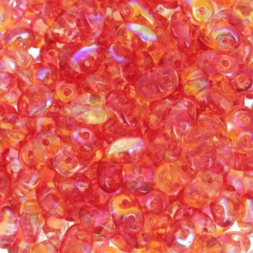 SuperDuo 2,5x5 mm - Summer Rainbow Orange x10g