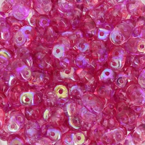 SuperDuo 2,5x5 mm - Summer Rainbow Pink x10g