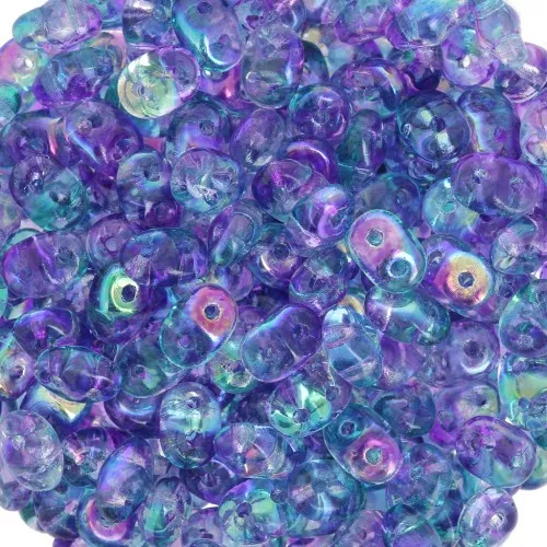SuperDuo 2,5x5 mm - Summer Rainbow Light Blue x10g