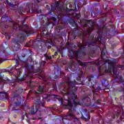 SuperDuo 2,5x5 mm - Summer Rainbow Light Violet x10g|raw }}