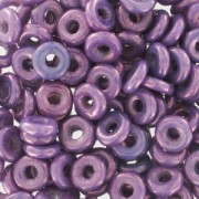 O Bead 4 mm Opaque Luster Amethyst x5g