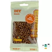 Perlas de planchar Hama Bio - MIDI 5 mm - Marron glacé (n°76) x1000