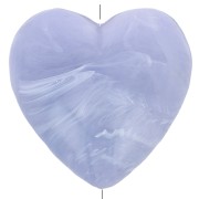 Cuenta corazón de resina opaca 17x18 mm - Gris glaciar jaspeado x1|raw }}