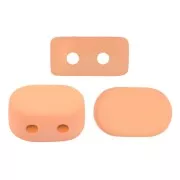 Cuentas de vidrio Lipsi® de Puca® 4x6 mm - La Divine Peach Mat x10g