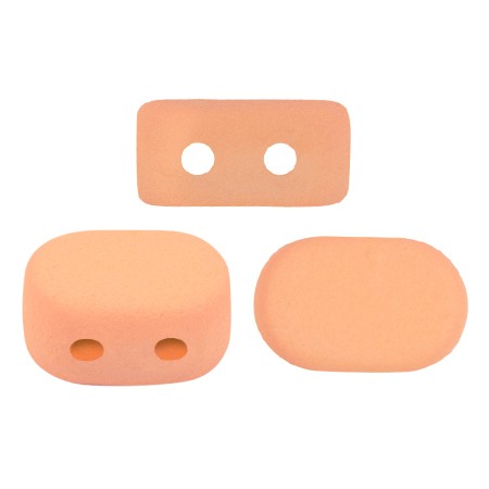 Cuentas de vidrio Lipsi® de Puca® 4x6 mm - La Divine Peach Mat x10g