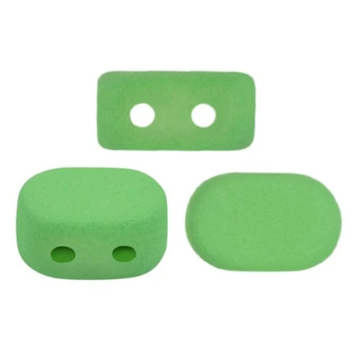Cuentas de vidrio Lipsi® de Puca® 4x6 mm - La Divine Pistacho Mat x10g