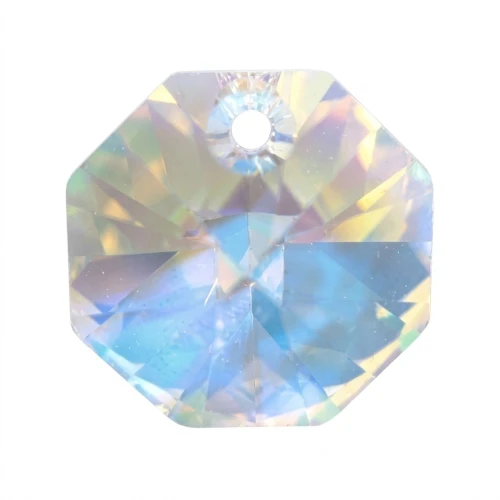 Octógono PureCrystal 6401 8mm un agujero Crystal AB x1