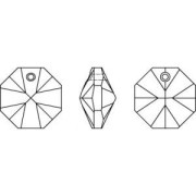 Octógono PureCrystal 6401 8mm un agujero Crystal AB x1