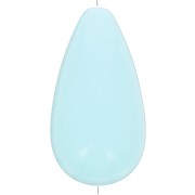 Cuenta de resina opaca pera 26x14 mm - Azul pastel x1|raw }}