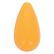 Cuenta de resina opaca pera 26x14 mm - Mandarina x1|raw }}