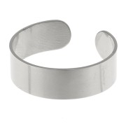 Anillo ancho ajustable - 6 mm - Acero inoxidable 316L x1