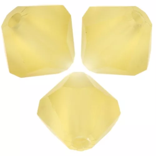 Preciosa rondelle beads - Bead 4 mm - Acid Yellow Matt x30