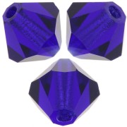 Preciosa spinning beads - Bead rondelle 5 mm - Cobalt Blue x12