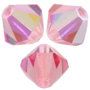 Preciosa rondelle beads - Bead 5 mm - Pink Peach AB x12