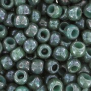 Rocalla Toho 11/0 TO11R1207 - Marbled Opaque Turquoise/Blue x8g