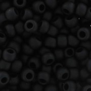 Rocalla Toho 11/0 TO11R49F - Opaque Frosted Jet x8g