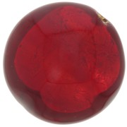 Cuenta de Murano abombada 15 mm Rubino y pan de oro x1|raw }}