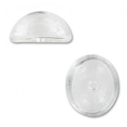 Ovalado de vidrio para decorar 24x20x12 mm x1|raw }}