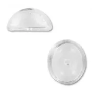 Ovalado de vidrio para decorar 24x20x12 mm x1