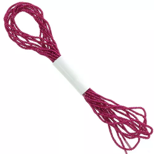 Hilo metalizado - Facetas Kreinik - para bordar - 1,7 mm - Fucsia (024) x2,5m