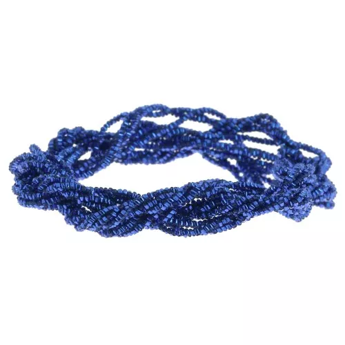 Hilo metalizado - Facetas Kreinik para bordar - 1,7 mm - Azul zafiro (051) x2,5m