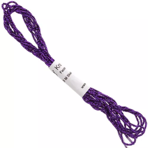 Hilo metalizado - Facetas Kreinik para bordar - 1,7 mm - Amatista (026) x2,5m