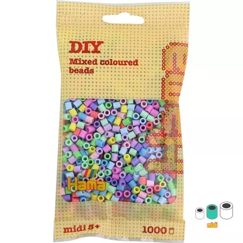 Surtido de HAMA Beads Multi Pastel (n°50) x1000