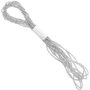 Hilo metalizado - Facetas Kreinik para bordar - 1,7 mm - Silver (001) x2,5m