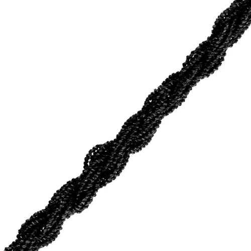 Hilo metalizado - Petite Facets Kreinik para bordar 0,9 mm Negro (005) x2,5m