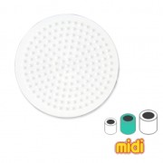 Placa redonda BIO de 8,4 cm para cuentas Hama Midi x1