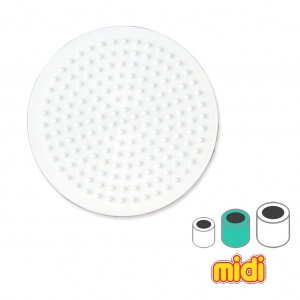 Placa redonda BIO de 8,4 cm para cuentas Hama Midi x1