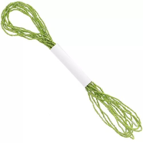 Hilo metalizado Facetas Pequeñas Kreinik para bordar 1.3mm Chartreuse (015) x2.5m