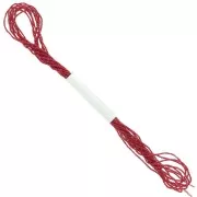 Hilo metalizado Facetas Pequeñas Kreinik para bordar 0.9 Rojo (003) x2.5m