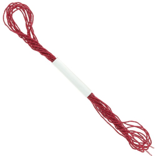 Hilo metalizado Facetas Pequeñas Kreinik para bordar 0.9 Rojo (003) x2.5m
