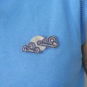 Hilo metálico Facetas Pequeñas Kreinik para bordar 0.9mm Azul claro (014) x3m