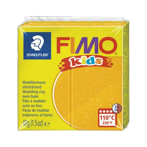 Pasta Fimo kids 42gr Oro con chispas (n°112)