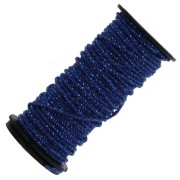 Hilo metalizado Petite Facets Kreinik para bordado, 0,9 mm, azul zafiro (051), 3 m