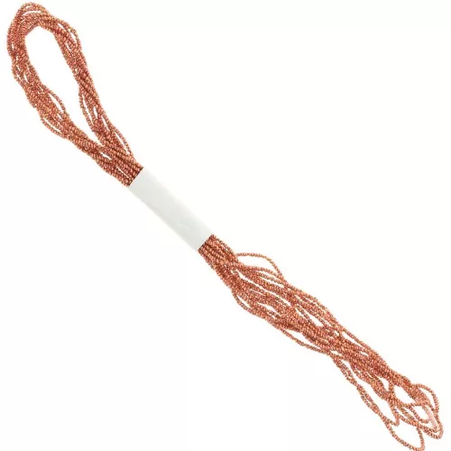 Hilo metalizado Facetas pequeñas Kreinik para bordar 1,3 mm Copper (021) x2,5m