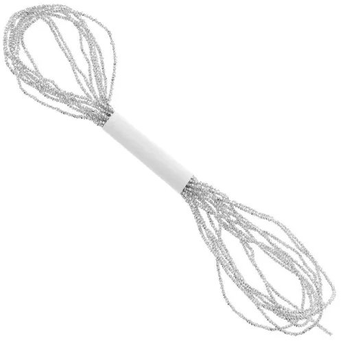 Hilo metalizado Facetas Pequeñas Kreinik para bordar 1,3 mm Silver (001) x2,5m